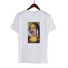 Carregar imagem no visualizador da galeria, 2019 Shirt Korean Women Fashion David Michelangelo Print Blouses Fashion Harajuku Short Sleeve Plus Size White Women Shirts Tops
