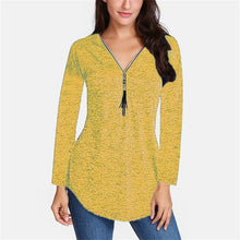 Load image into Gallery viewer, Spring Silk Women&#39;s Long Sleeve V-neck